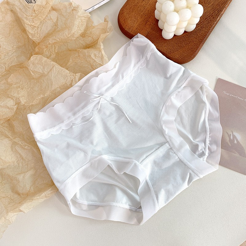 Girls Cotton Like Silk Underpants Antibacterial Moisture Wicking Ladies Panties