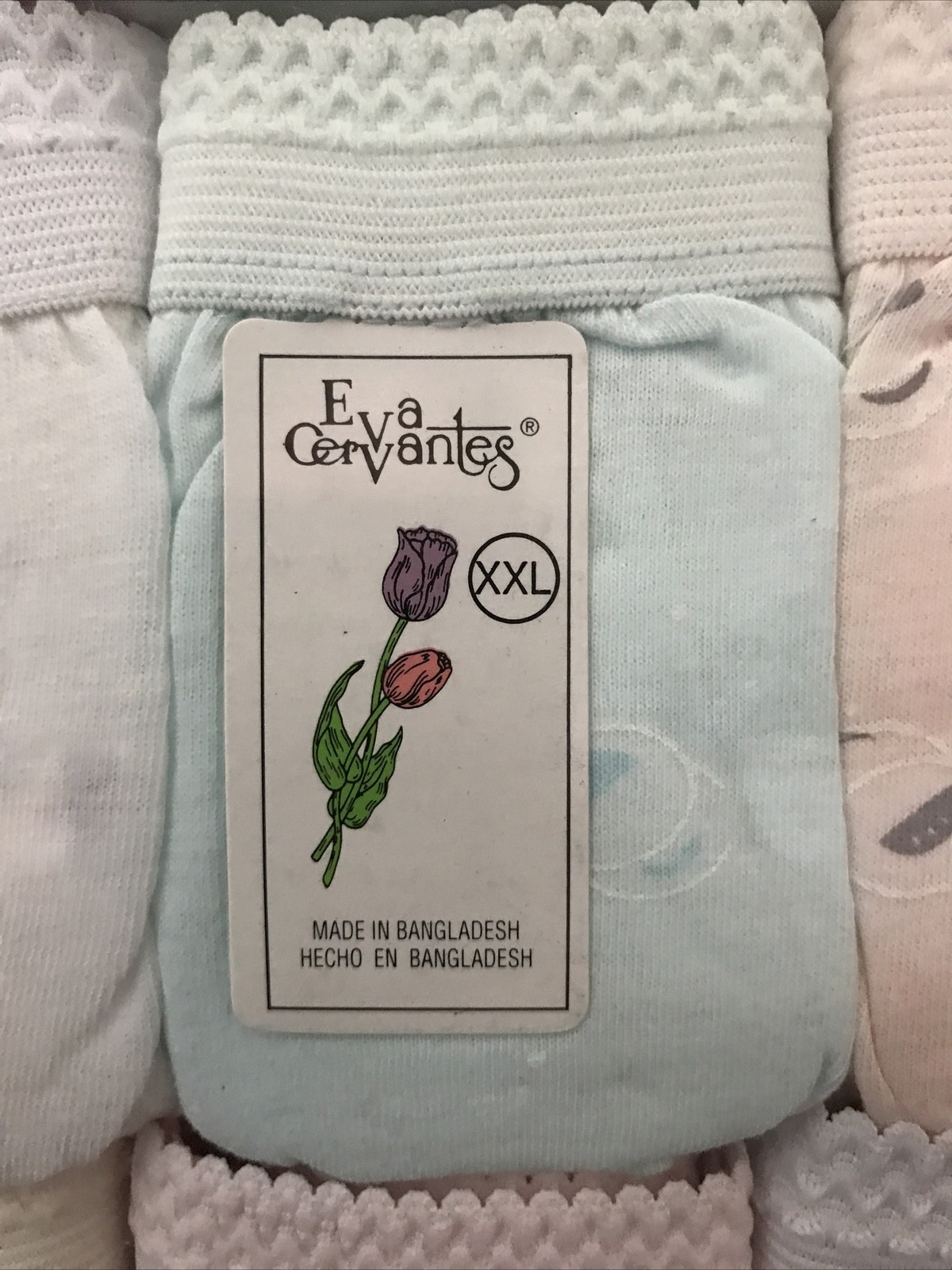 6 Pack Women Eva Cervantes 100% Cotton Briefs Size XXL, Assorted Colors ,new