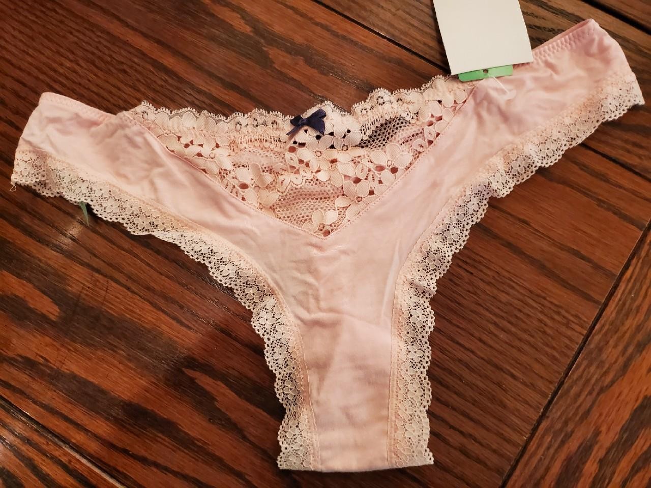 NWT HONEYDEW THONG PANTIES WILLOW LACE INSETS 28298 HORIZON S