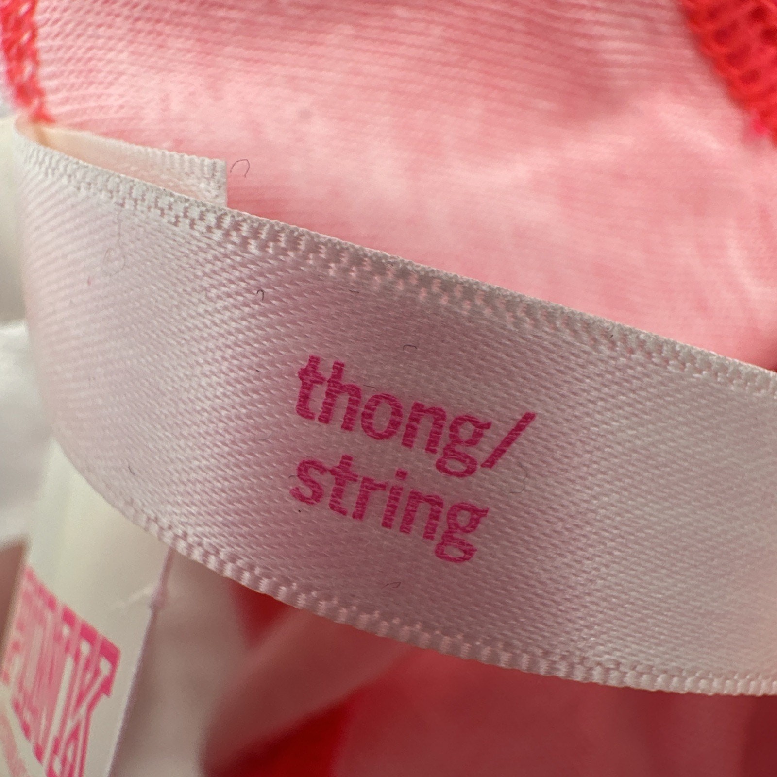 Victoria Secret PINK Panties Lot Of 3 Large Thong Pink, Lavender, Black {107}