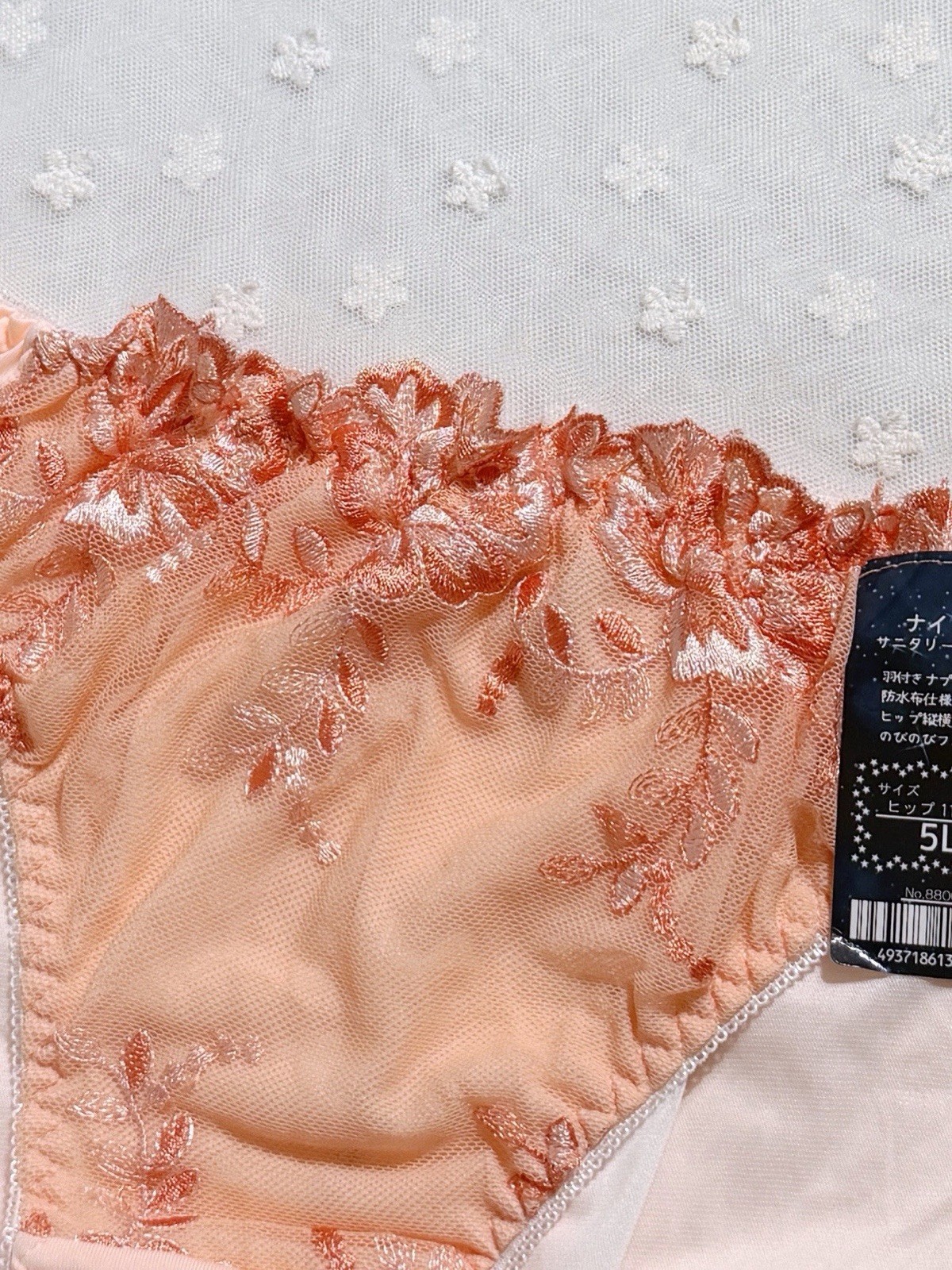 Set Of 3 US-L, XL/JP-4, 5L Japanese Embroidery Nylon Leakproof Period Panties