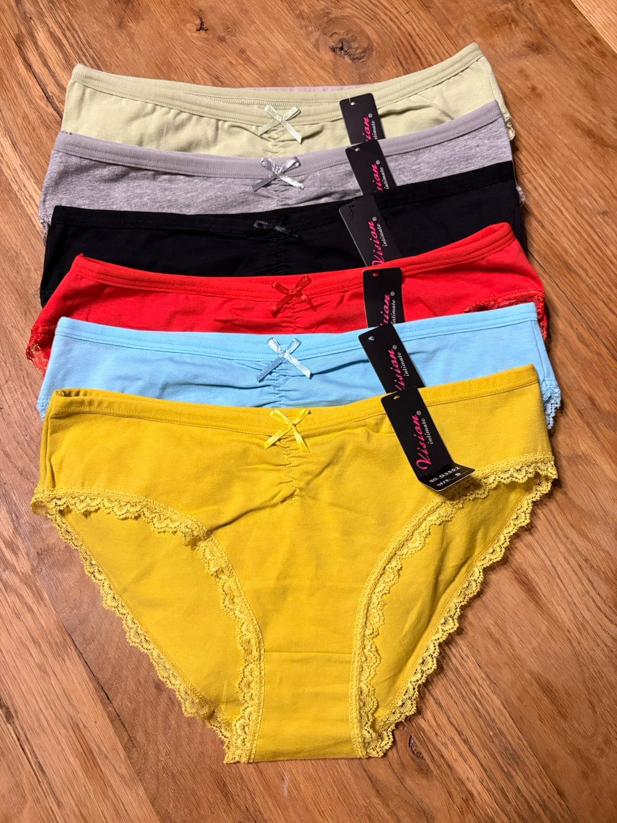 Vision Women’s Cotton/Spandex Bikini 6 pack
