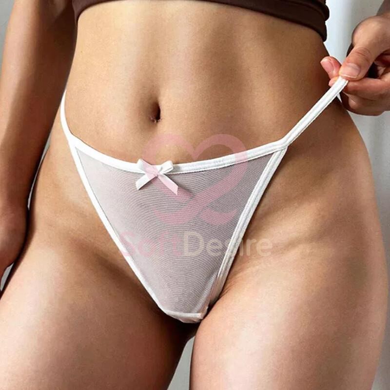 3pack Lot Sexy Womens Panties Lace Sheer Low Waist Thong G-String Intimate Brief