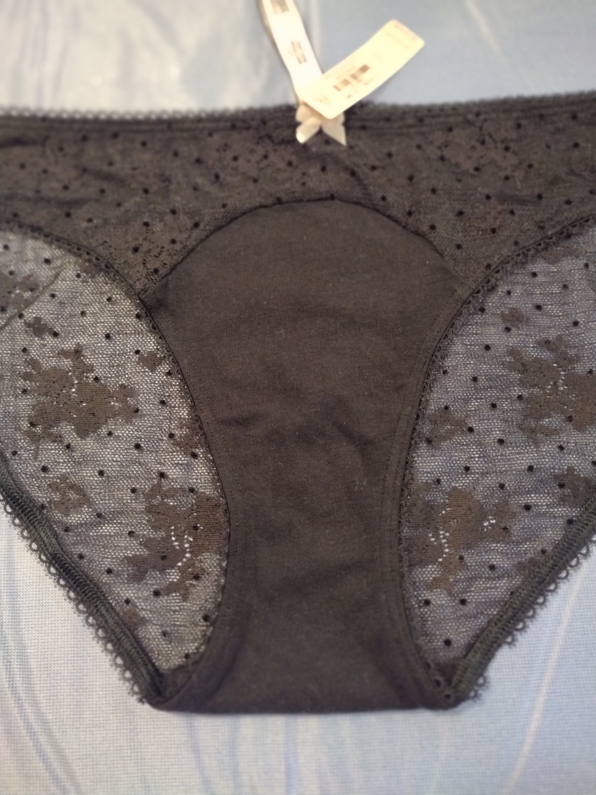 Victoria’s Secret Bikini Jersey Black Stretch Panty Size M / M 170/72A BNWT