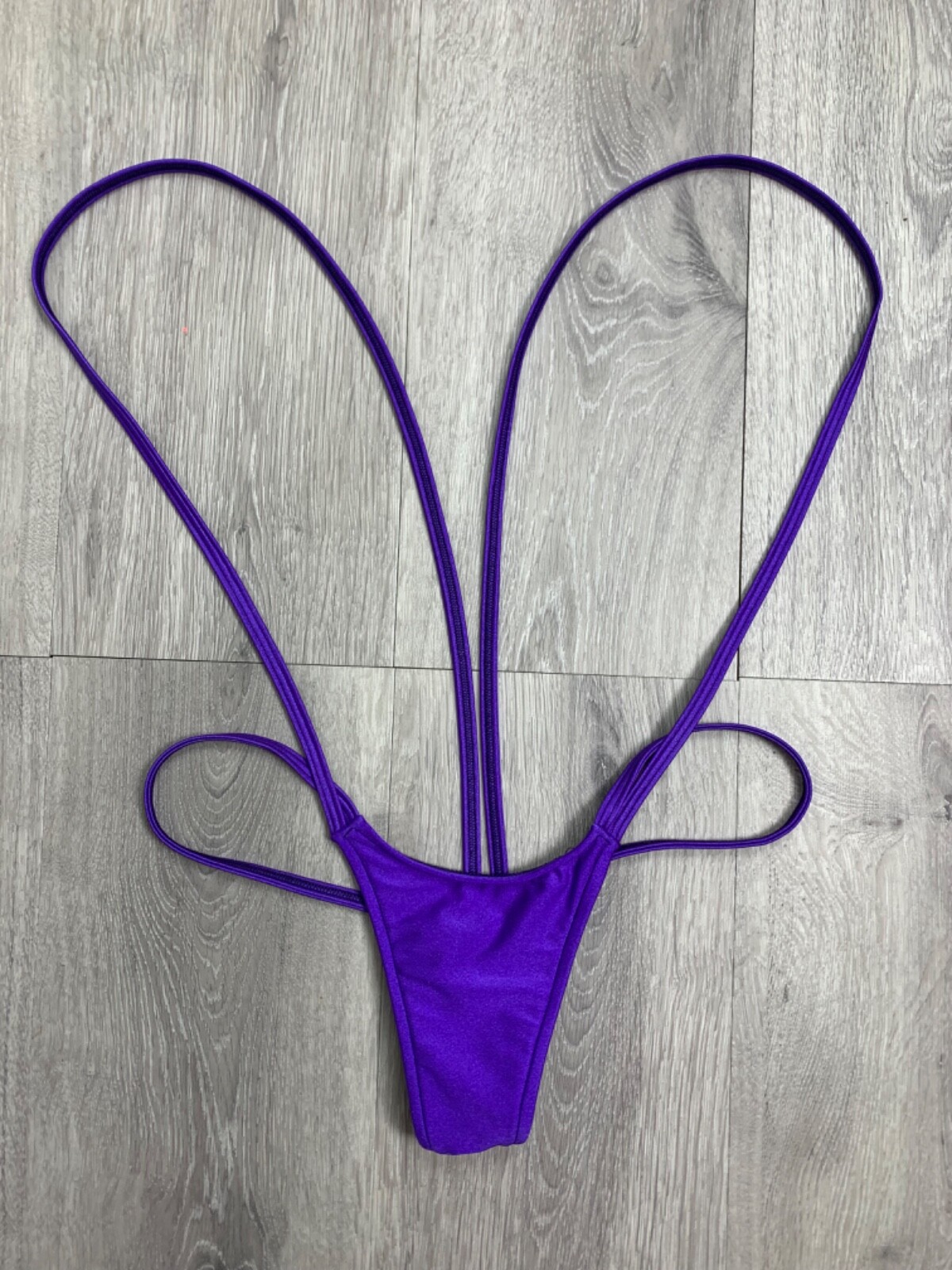 Purple Bikini Thong Slingshot Mini G-String Bottom Panty Exotic Pole Dance wear