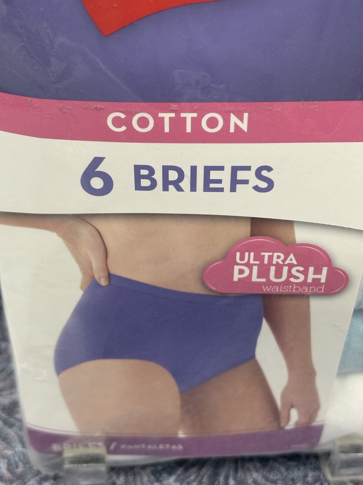Women’s Hanes Cotton Briefs (6 Pk) Multicolor Sz 8 New 2013
