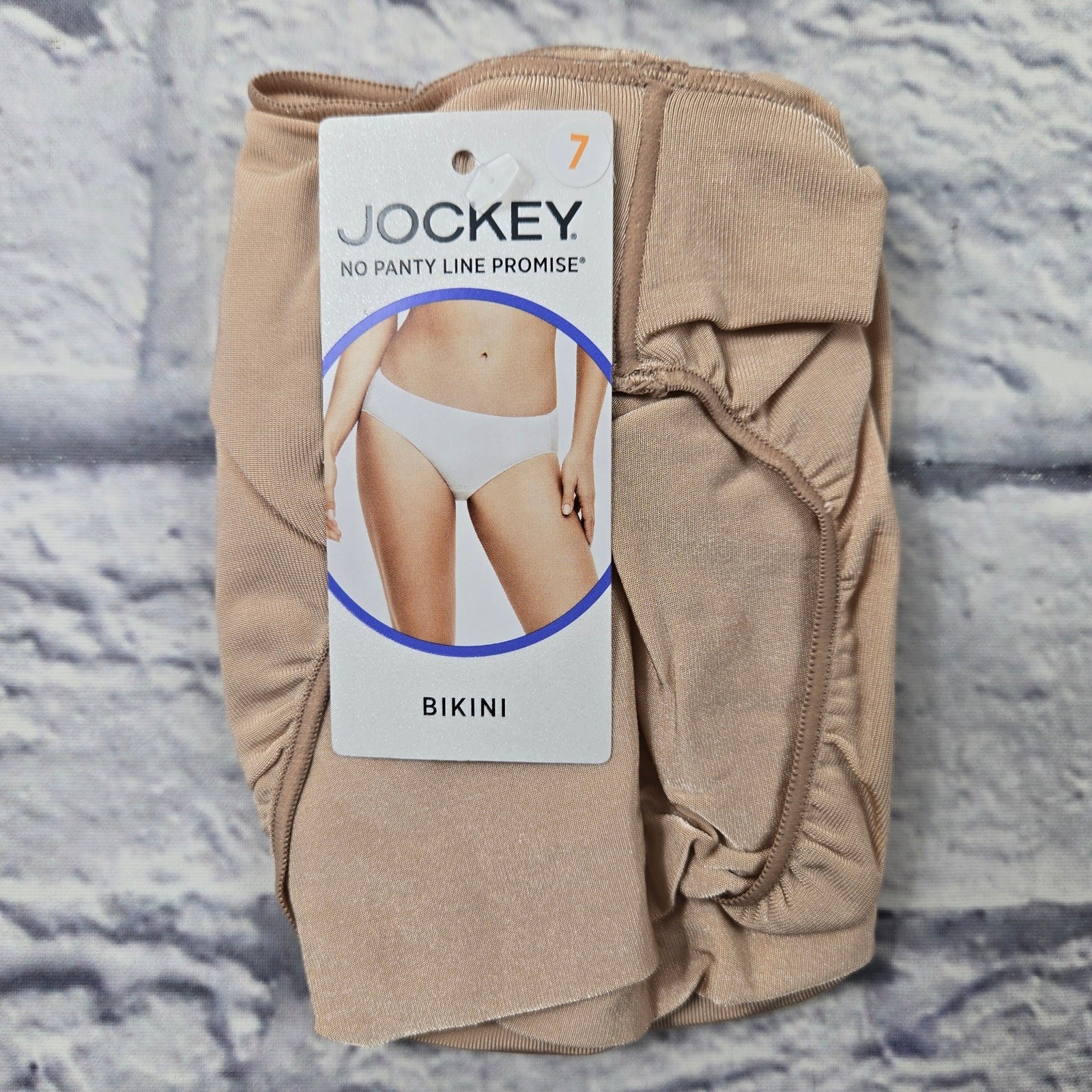 NWT Jockey Classics 1370 Bikini No Panty Line Promise Classic Fit 371 Light sz 7