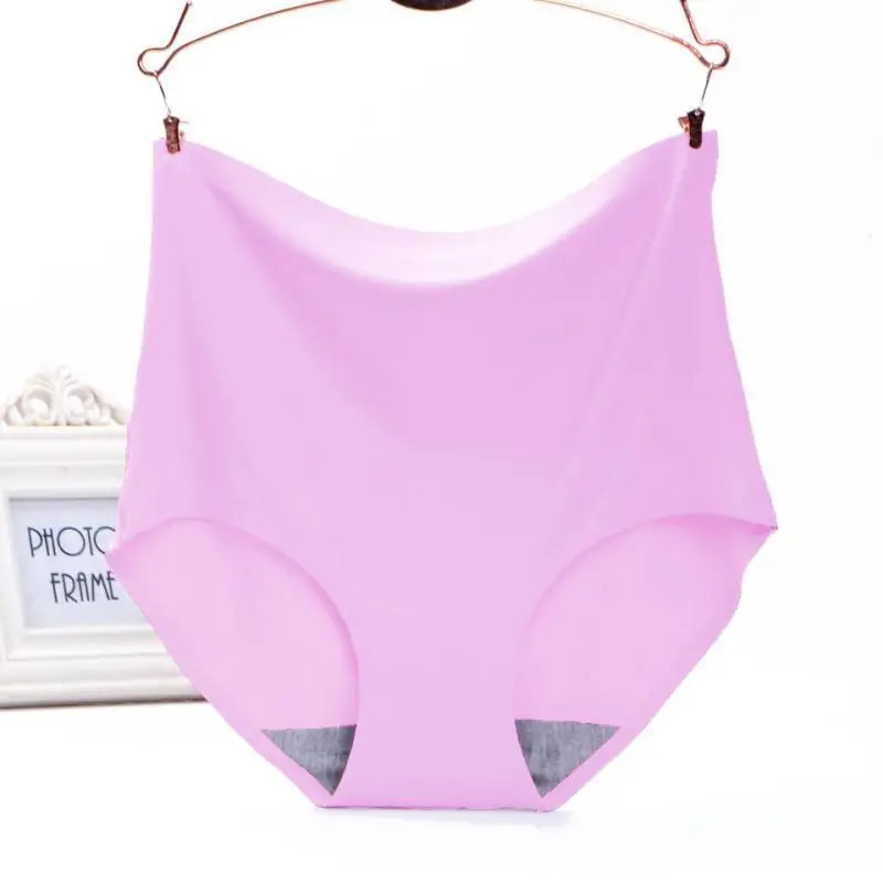 Seamless Panties Plus Size High Waist Soft Stretch Breathable Underwear Fit