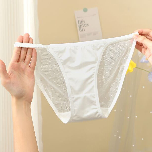 Lot 5packs Sexy Womens String Bikini Panties Satin Brief See Through Underwear