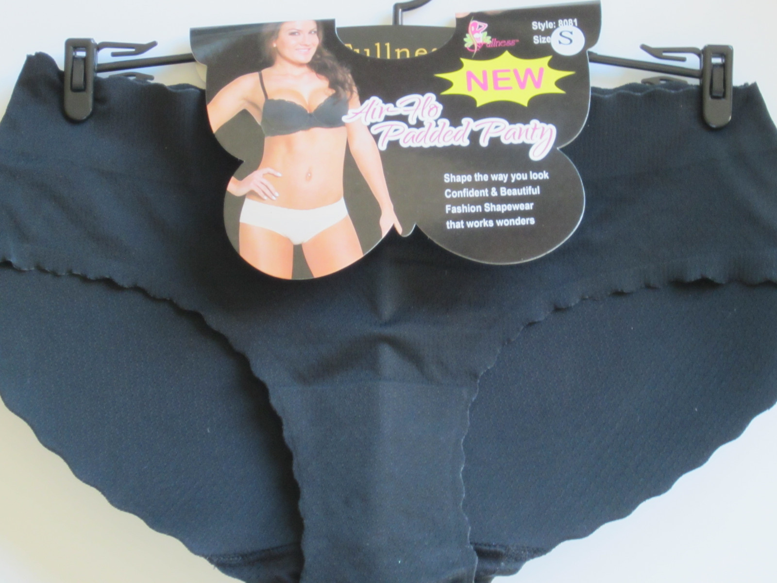 BUTT ENHANCER BIKINI BOOSTER Seamless Low rise MOLDED PADDED PANTIES UNDIES S-XL