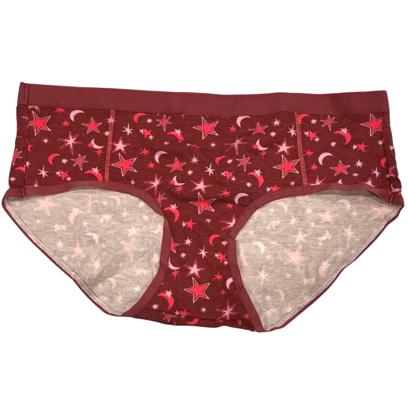 NWT AERIE 3 pack Boybrief Sz XXS-XS-S-M Orange Pink Red Ghosts Stars Moons