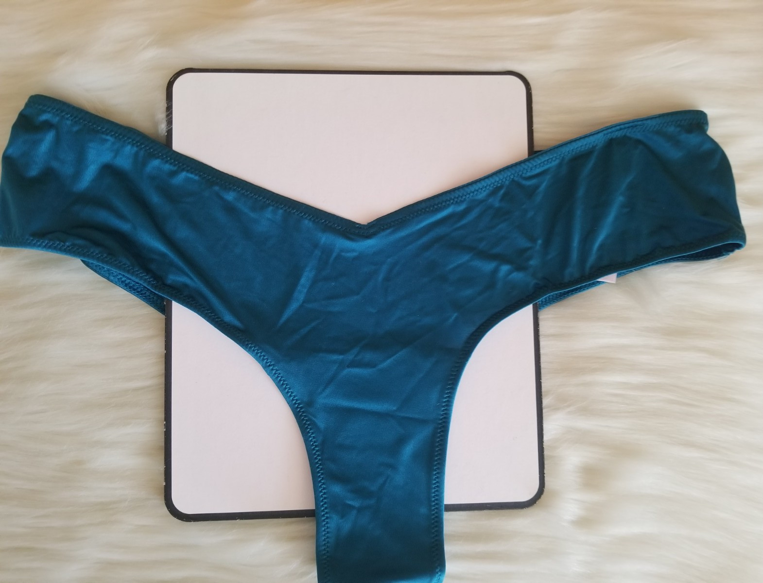 VICTORIA’S SECRET VERY SEXY STRAPPY BACK HIGH LEG CHEEKY PANTY JADE MEDIUM NWT