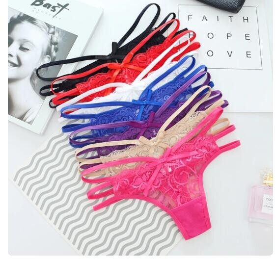 New 10pcs color mix Women Sexy Cotton Cozy Female lace Underwear Female Briefs