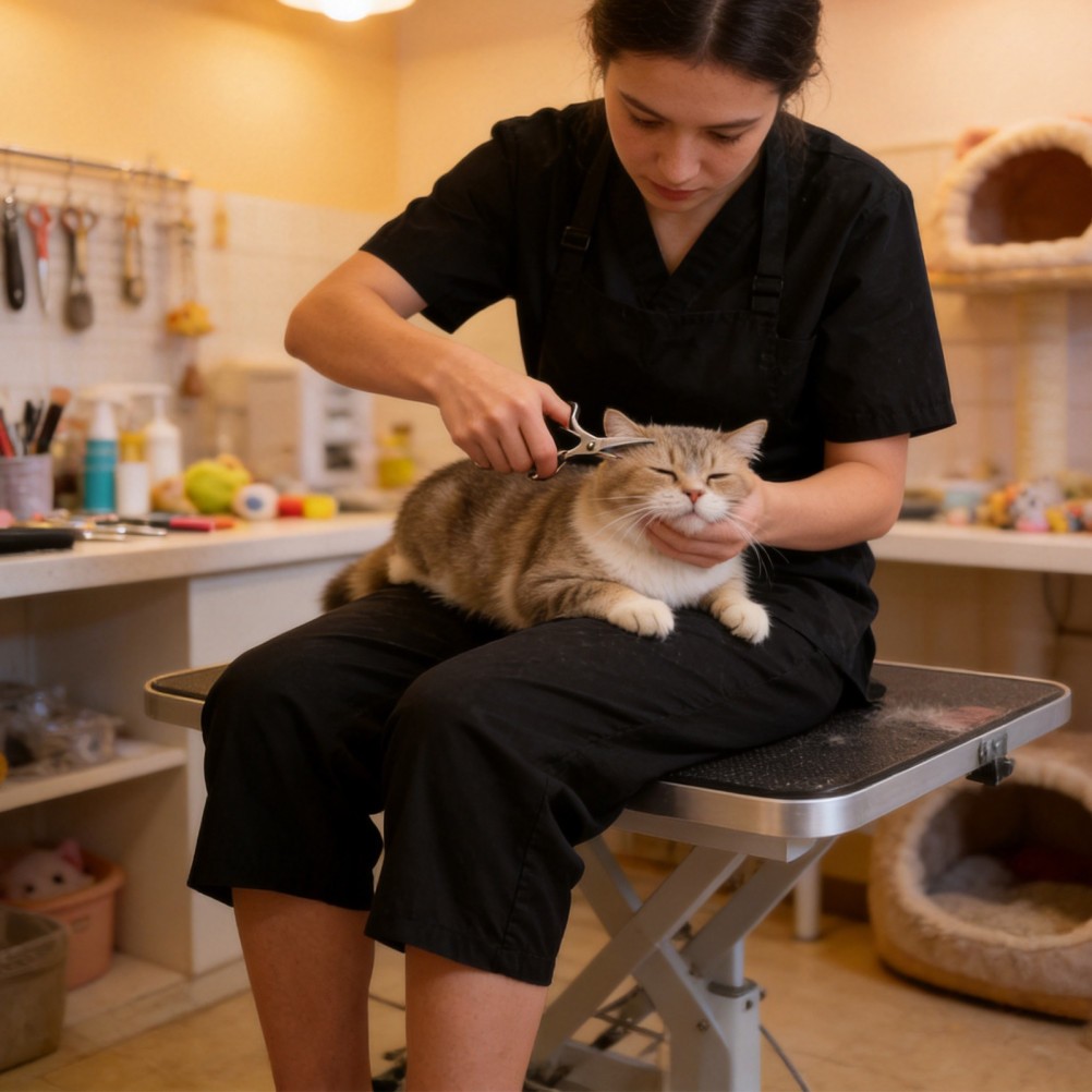 Professional Pet Grooming Pant – Hair-Resistant Water-Resistant Anti-Static –