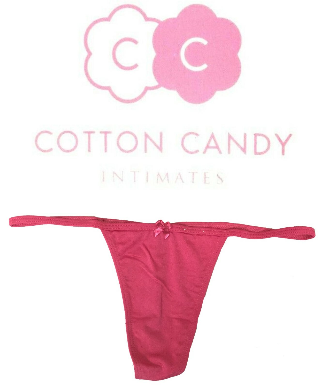 Cotton Candy Intimates Women’s Ye Micro Lowrise String Bikini Thong Panties Pink