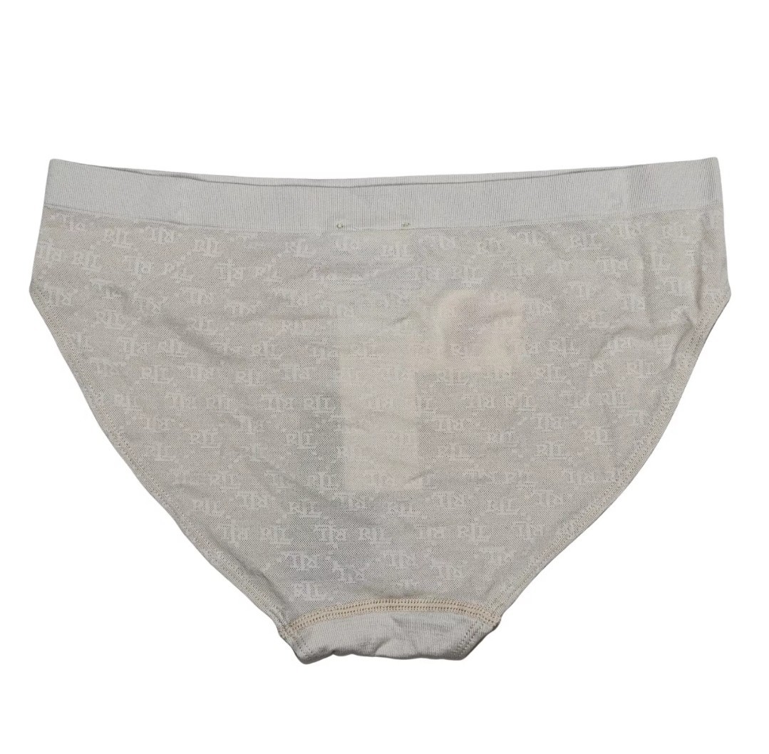 Ralph Lauren 2Pack Women’s Monogram Mesh Jacquard Bikini Brief Underwear Medium