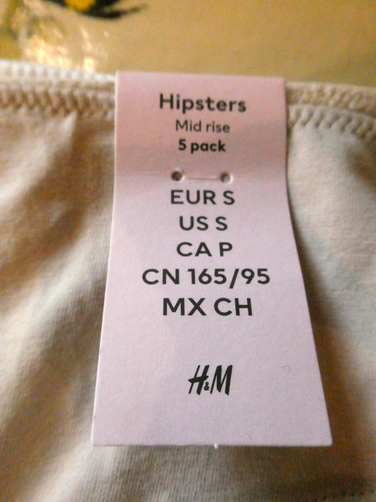 H&M Hipsters x5 Pack Mid Rise Small,