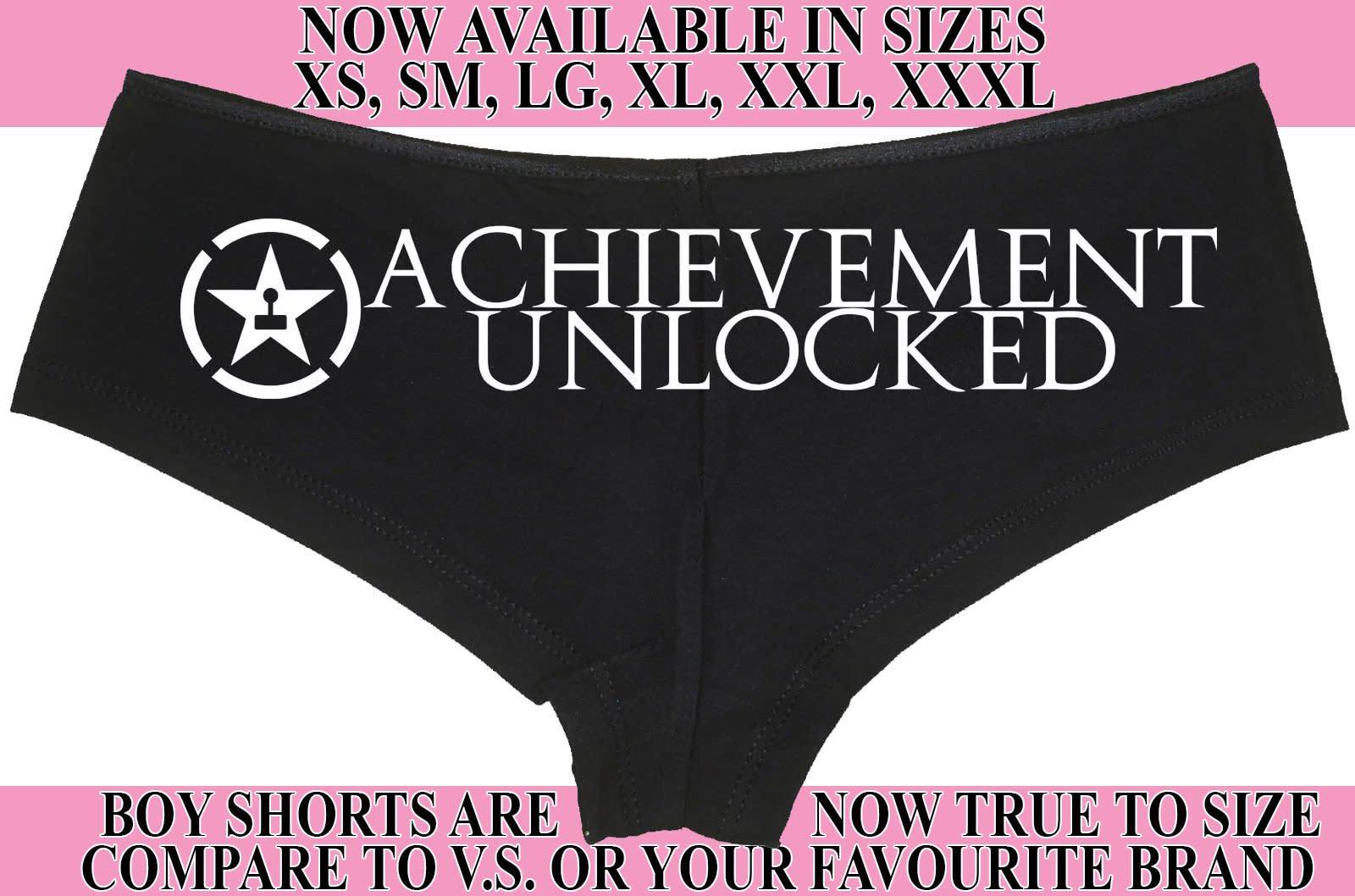 ACHIEVEMENT UNLOCKED RPG wargaming magic gaming video gamer nerdy underwear sexy