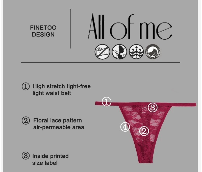 Women Sexy G-String Underwear Lace Panties Lingerie Thong Low Waist Intimates US