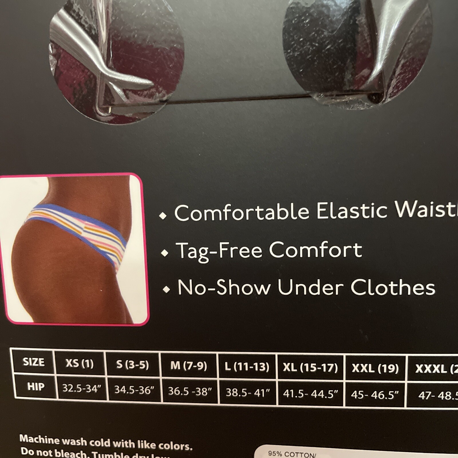No Boundries 5 Pair THONG Panties Cotton Stretch Smooth Size XS(1)