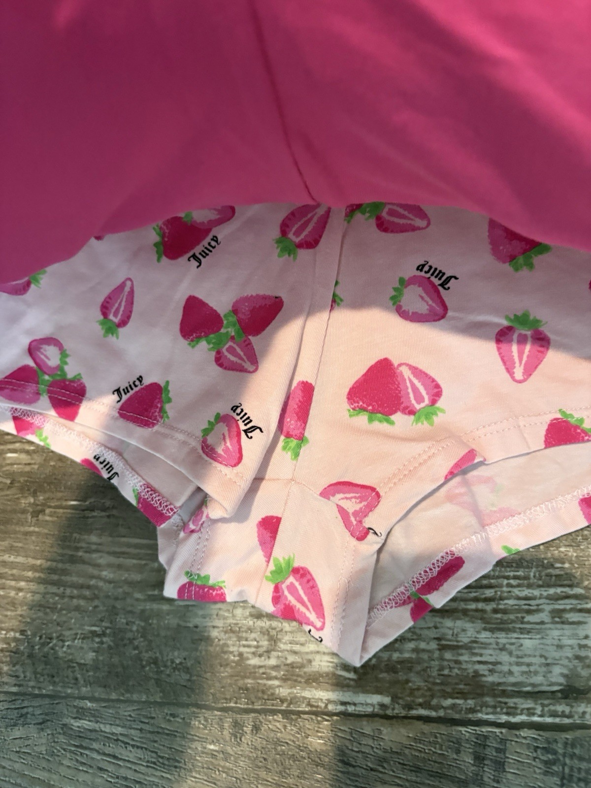 Juicy Couture Fruit Print Boyshorts Pack Of 7 Panties Size XL NWT