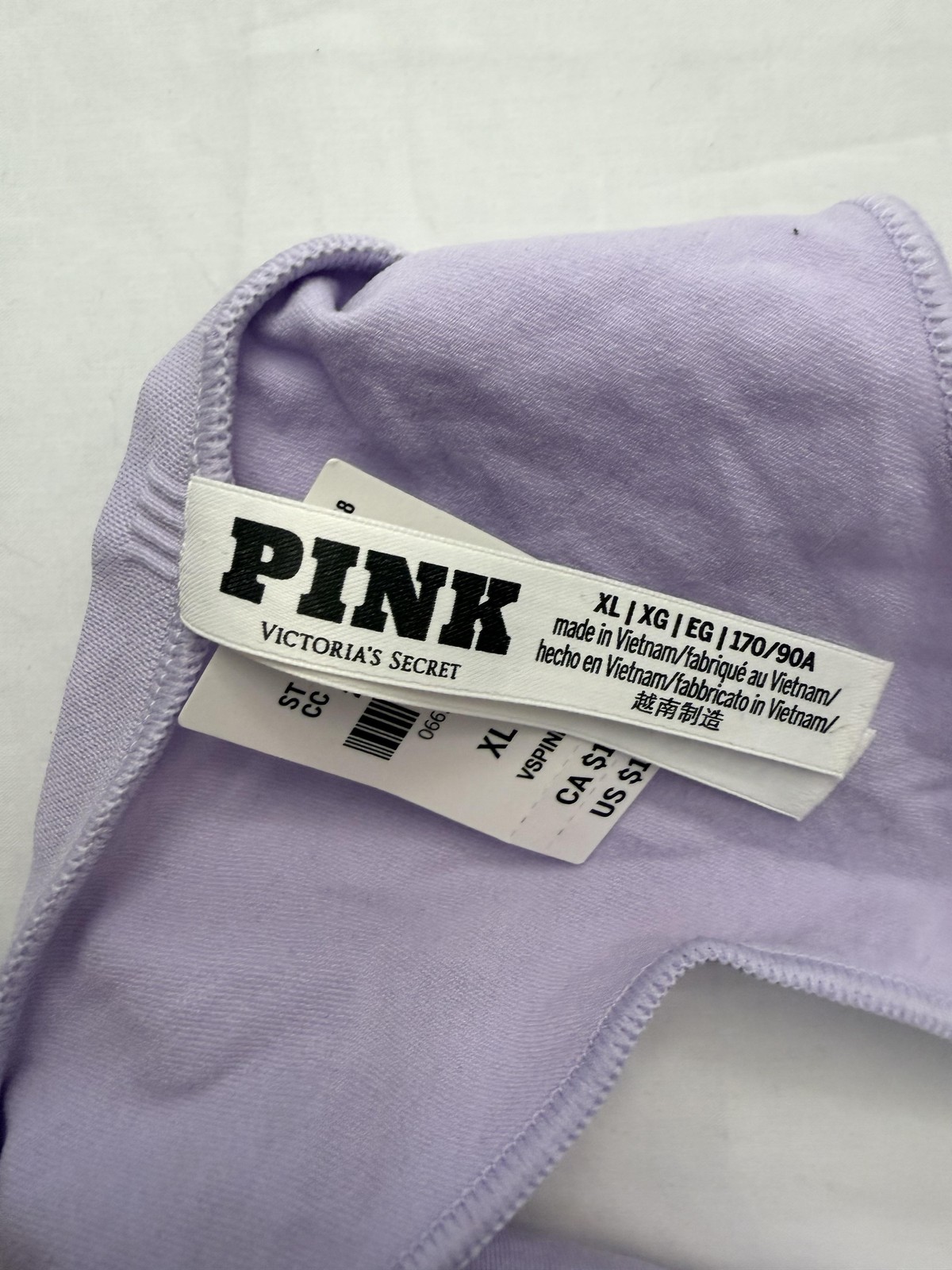 PINK Victoria’s Secret String Bikini Panties Womens XL 3 Pack Dog Multicolor