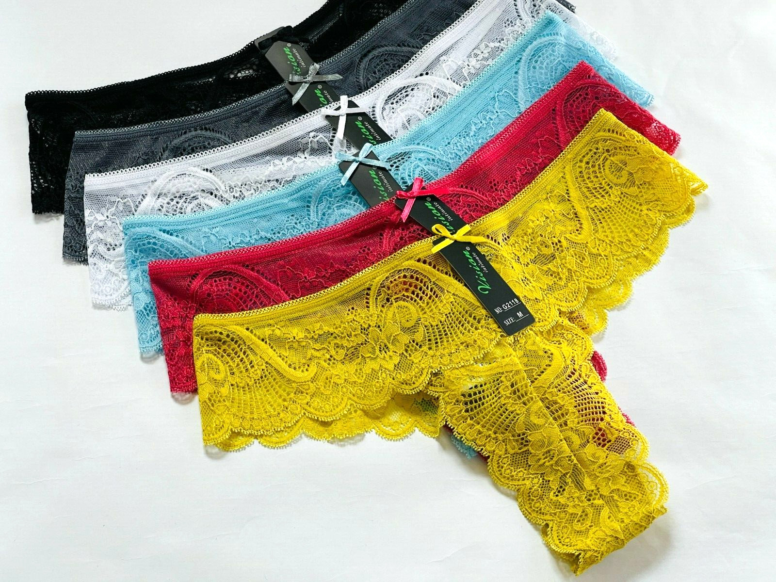 6/12 Women Lace Panties Lingerie Underwear Thongs G-string Briefs Sleepwear 2118