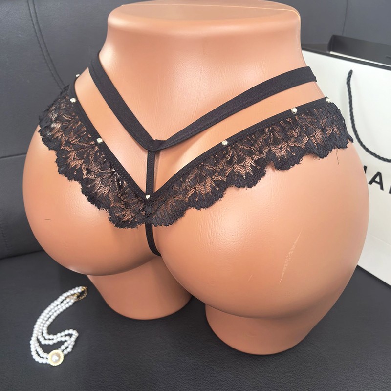 6 Pack Lot Sexy Womens Lace See Through Panties Thongs G string Underwear Briefs