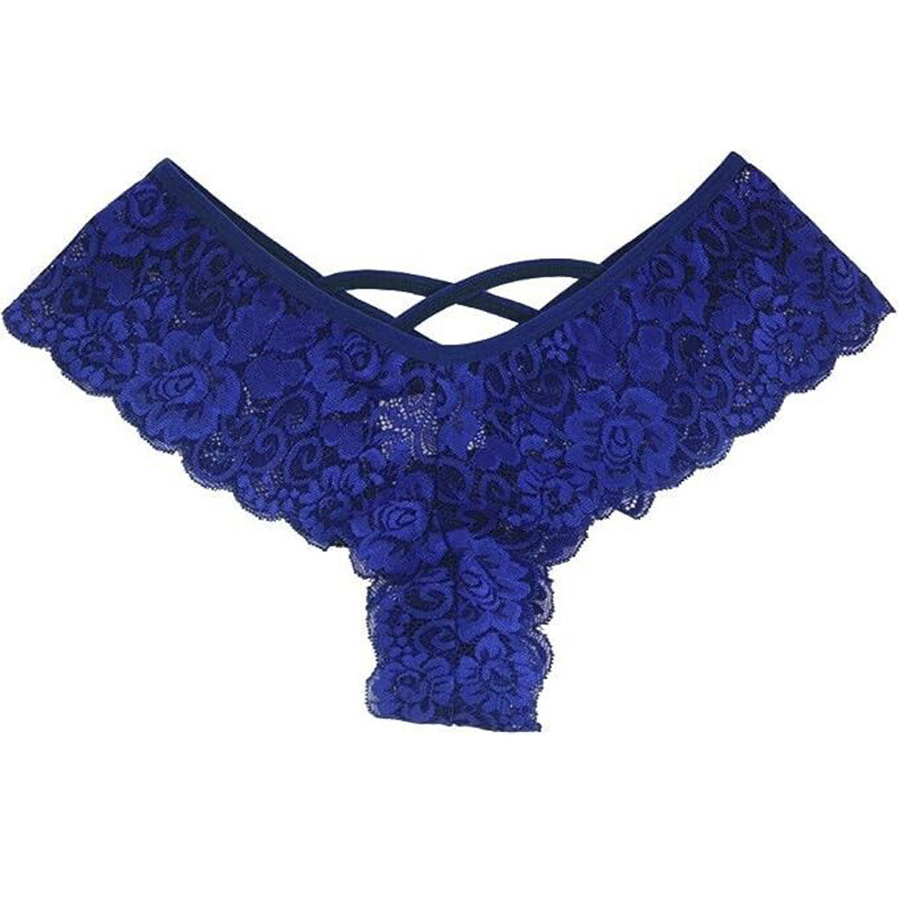 4 Pack Women Underwear Sexy Lace Lingerie Panties G-String Brief Thong Plus Size