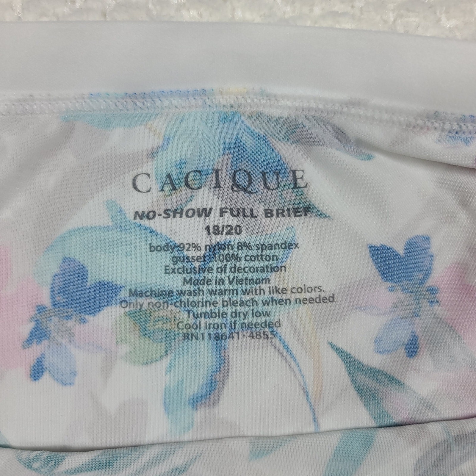 Cacique NWT No-show full brief satiny panties bundle of 3 Size 18/20
