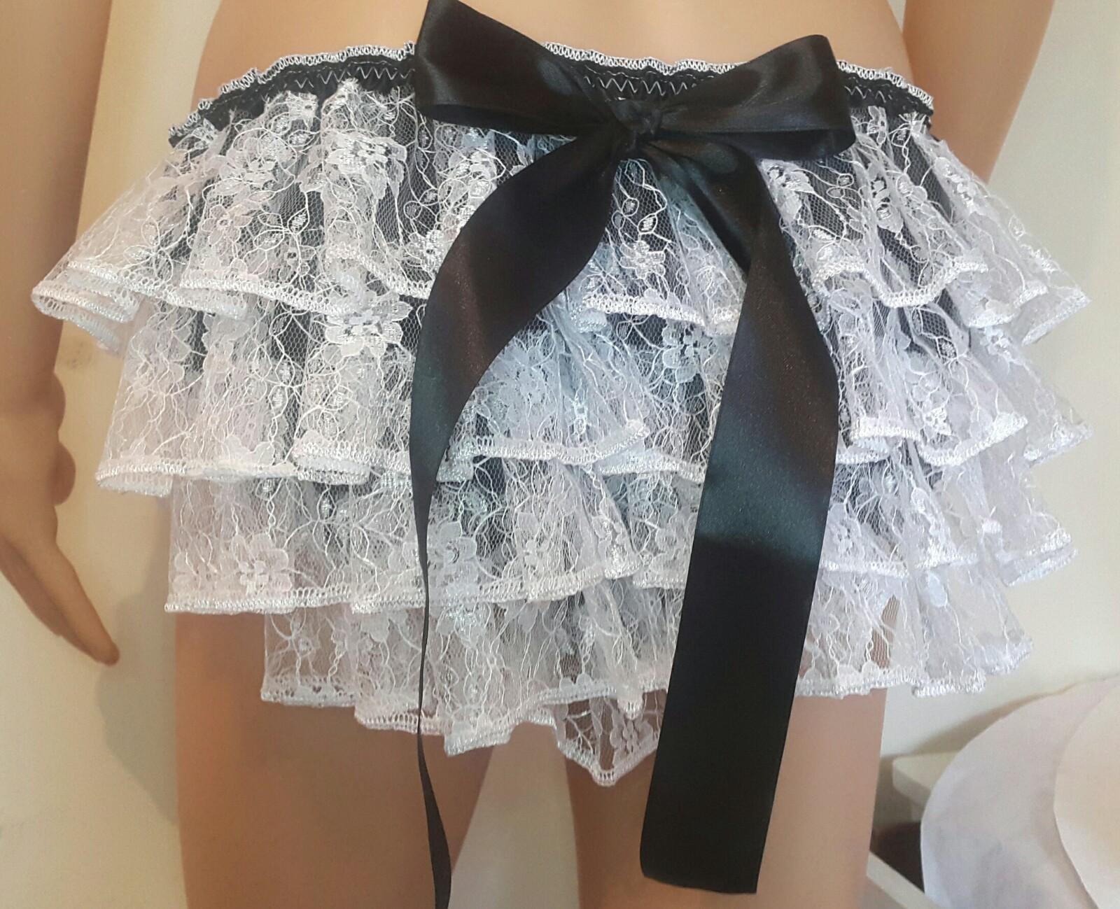 🌸MADE TO ORDER “SATIN Lace Ruffle Butt SISSY Knickers any colour, any size🌸