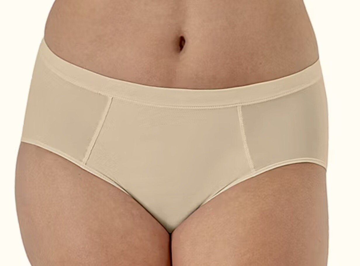 BALI One Smooth U Second Skin Micro Taupe Nude Hi Cut Panty Womens M 6 L 7 XL 8