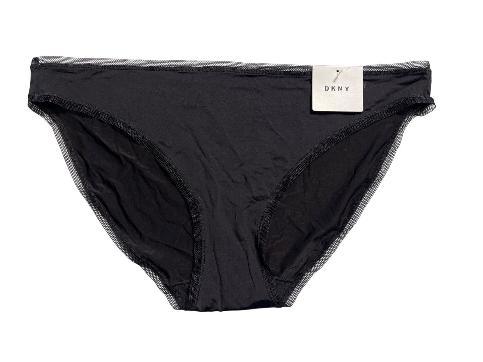 DKNY Litewear Bikini Panty Black XL NWT Stretch Microfiber