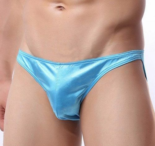 MENS SATIN Divine silky smooth shiny wetlook Sissy pouch bikini panties L – XXL