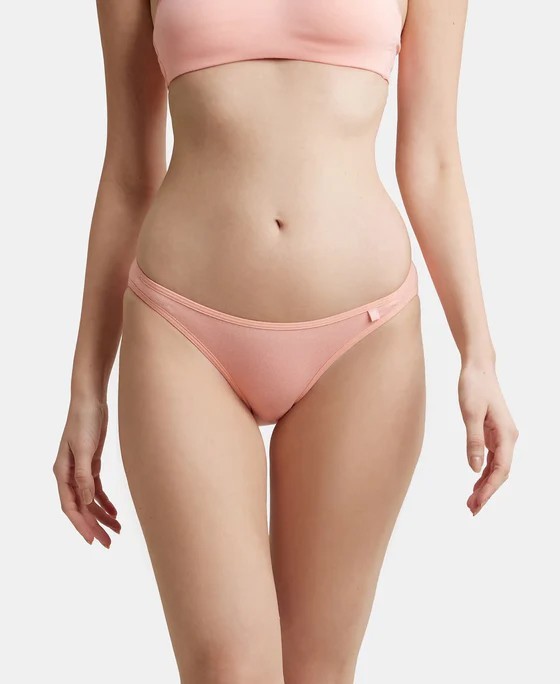 Women’s Jockey 3-Pack Bikni (Assorted) 100% combed Cotton Comfort Underwear