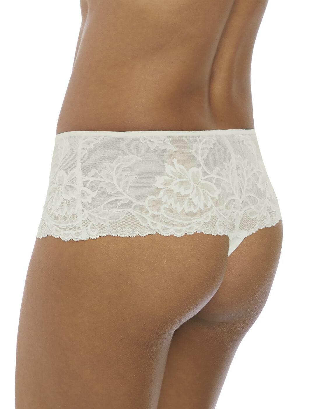 Fantasie Bronte Thong 2067 Mid Rise Deep Tanga Sheer Lace Thong .