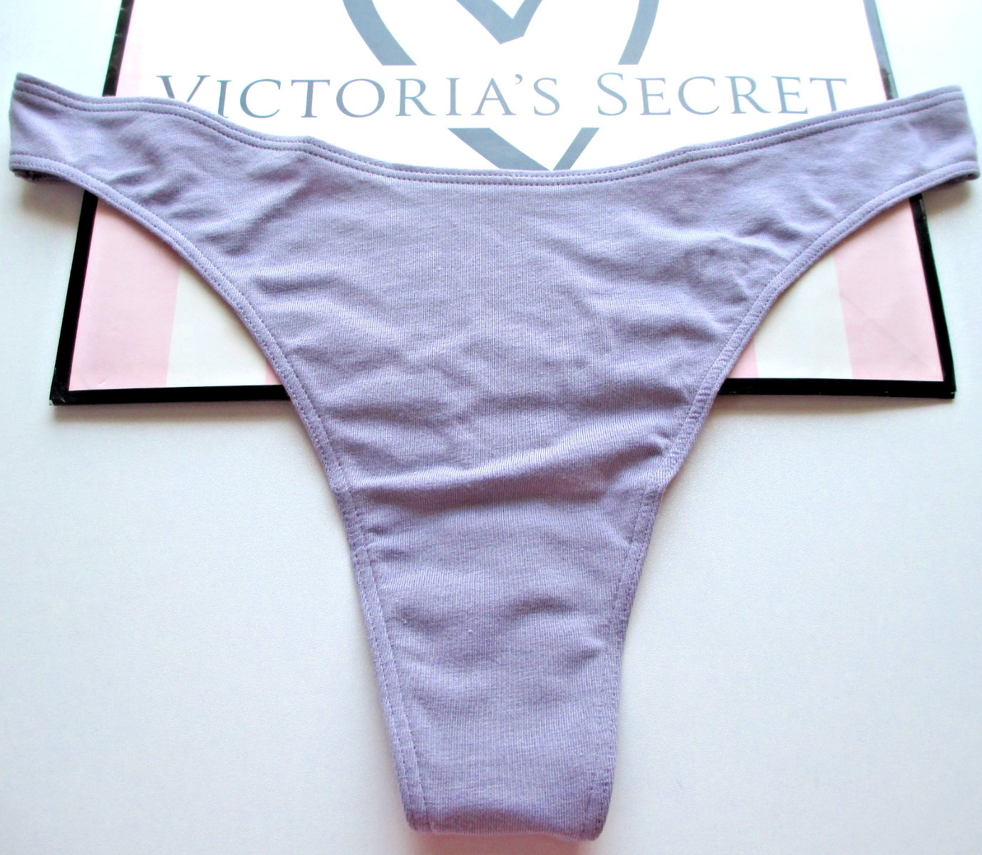 VICTORIA’S SECRET Cotton High Leg Thong Panty NWT Purple S M L XL VS