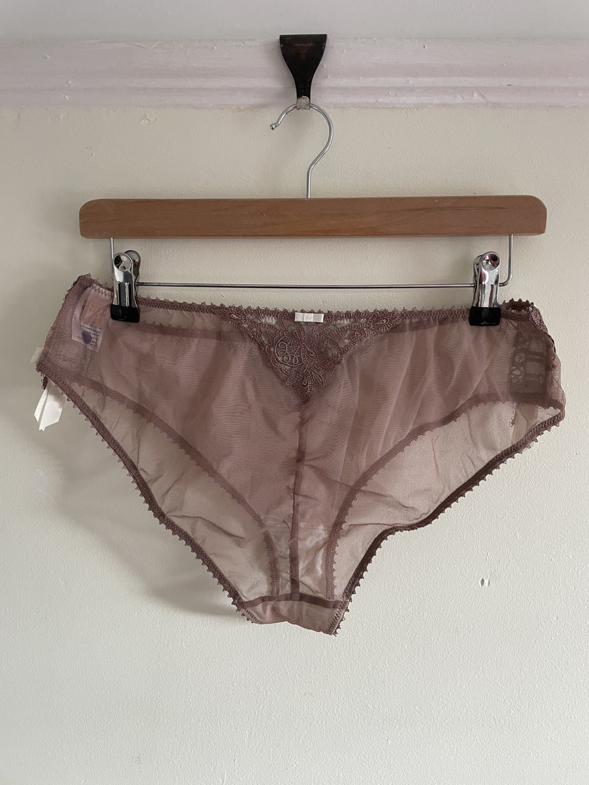 Vintage – Rigby & Peller – Taupe Lace Briefs – Lingerie – Size L – BNWOT