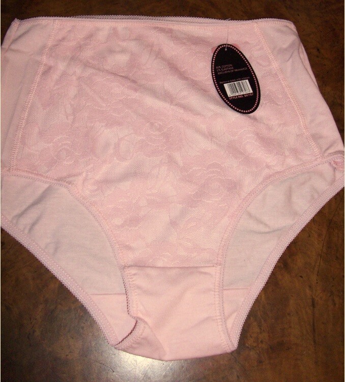 Sale Ladies Cotton Elastane Knickers With Lace Front Black 12 14 & 16