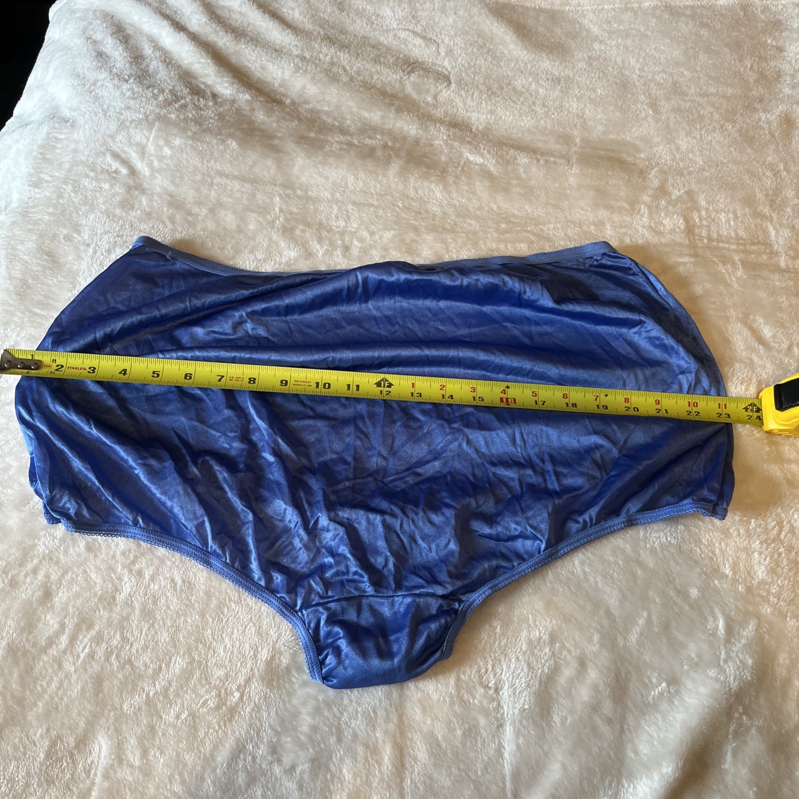 Lasting Comfort Panties Underwear 50-52 Plus Size 1 Single Pair Blue 100% Nylon