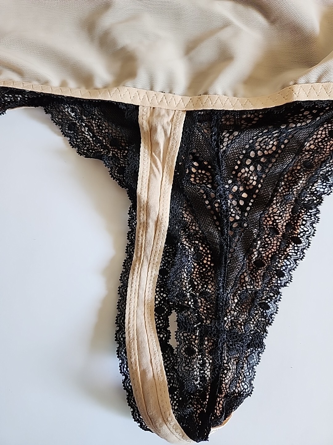 Nwt Popilush Shapewear Panties High-waisted Underwear Lace Thong Black Color XXL
