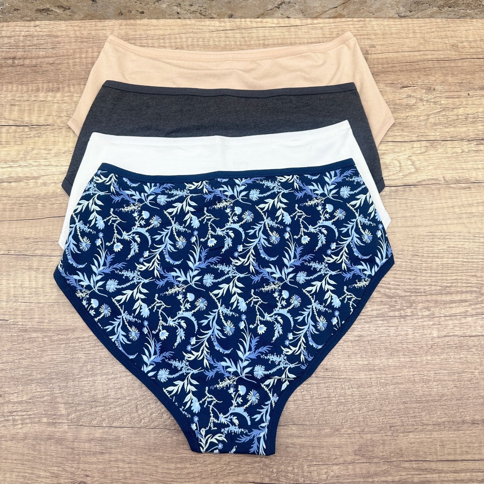 Pact Organic Cotton Brief Underwear Womens Size M 4 Pack Multicolor Panties