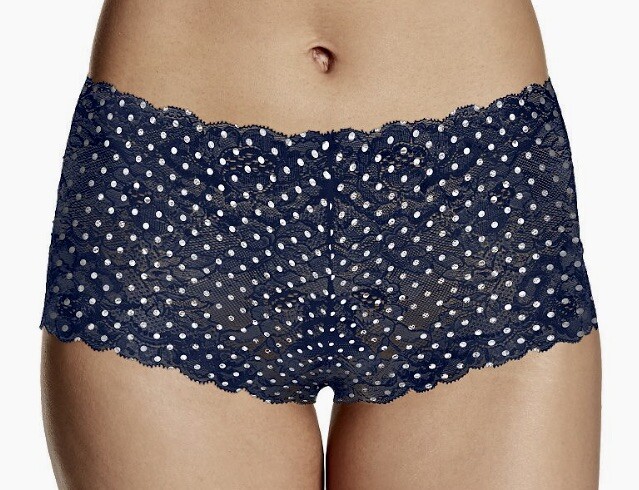 MAIDENFORM Sexy Must Haves Lace Navy Cheeky Boyshort Panty Womens S M L XL 2XL