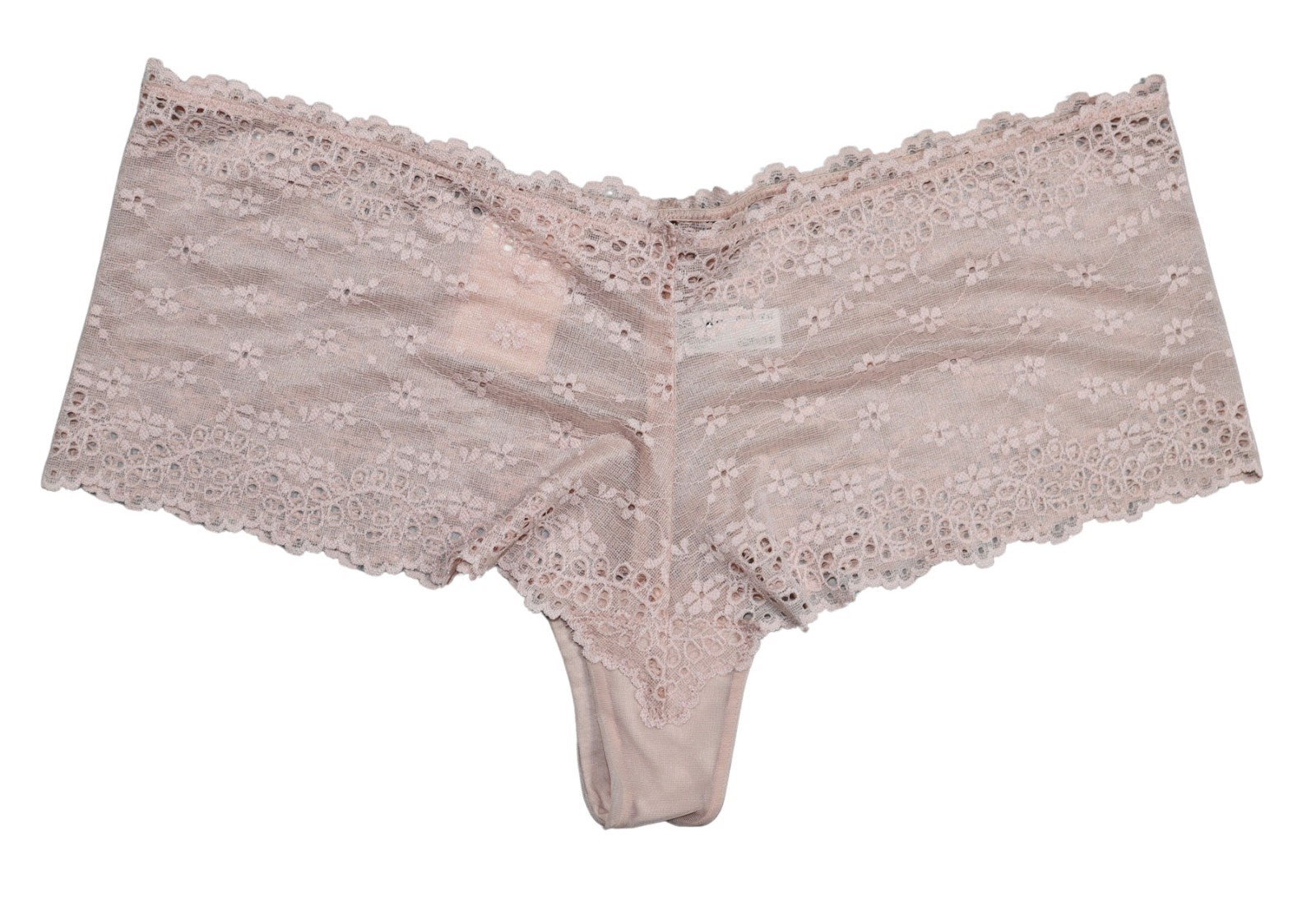 b.tempt’d by Wacoal Eyelet Lace Boyshort Thong Panty Women’s Underwear XL NWT