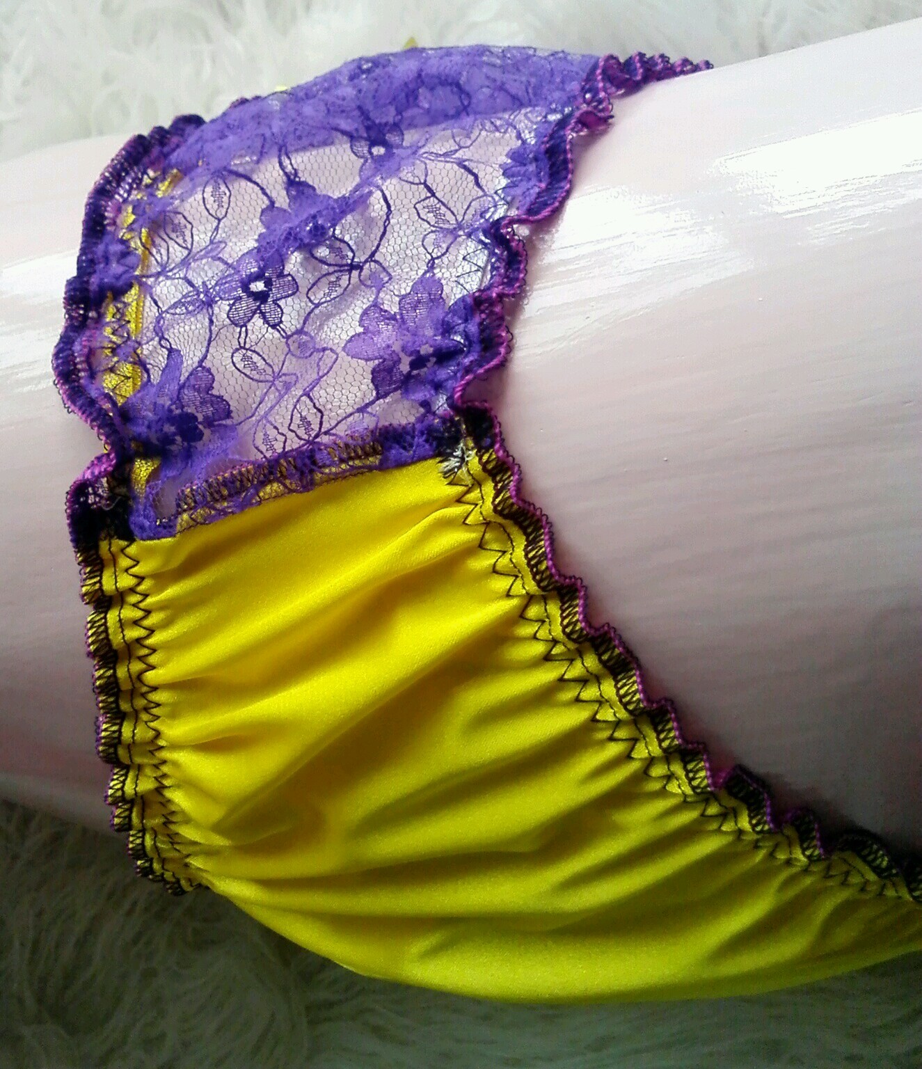 🌸Made to order 2-TONE lace & satin SISSY” Knickers.. Any size..Any colours…🌸