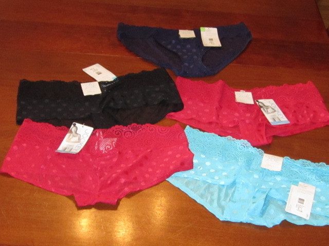 5 pr NWT JOCKEY Underwear! CHEEKY FIT Bikini LACE STRETCH Hiphugger R ZOE XL