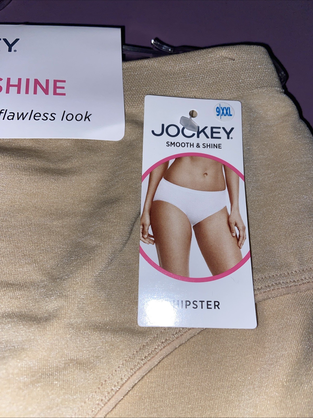 NEW! JOCKEY NUDE SMOOTH & SHINE HIPSTER /SIZE 9 / 2X-LARGE