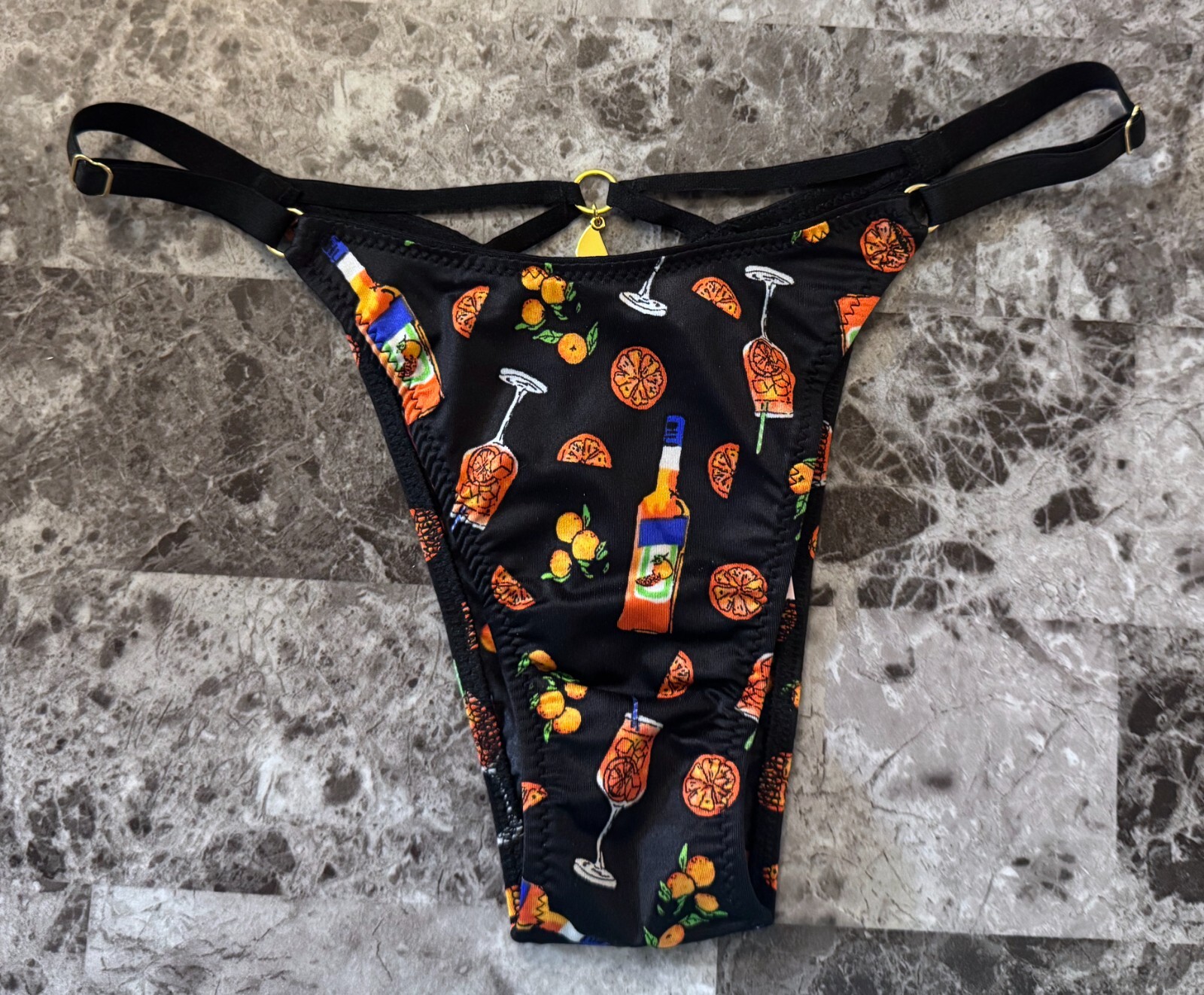 NWT VICTORIA’S SECRET COCKTAIL SATIN SMOOTH STRAPPY BRAZILIAN CHEEKY PANTIES