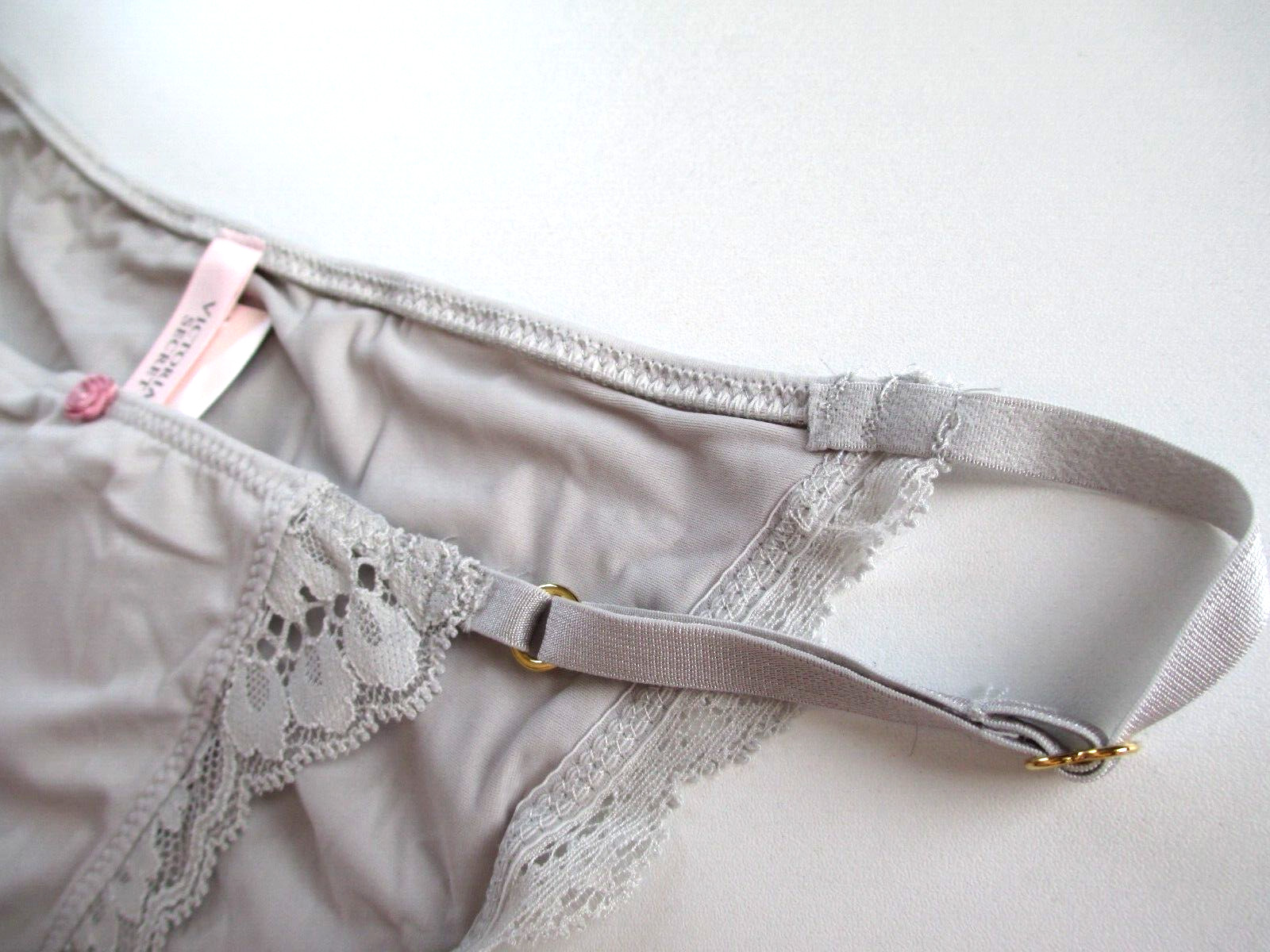 VICTORIA’S SECRET DREAM ANGELS String Bikini Panty S M L XL Silver NWT Smooth VS