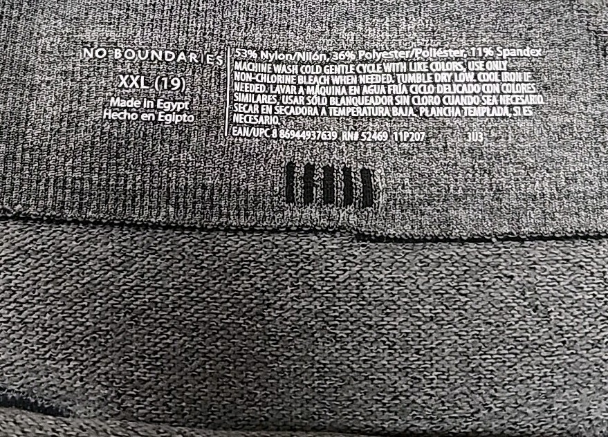 ☆ NWT No Boundaries Women’s Seamless Low-Rise Thong Panty Size XXL Grey Heather